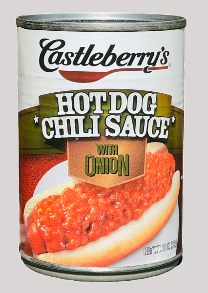 Castleberry’s Hot Dog Chili Sauce Onion